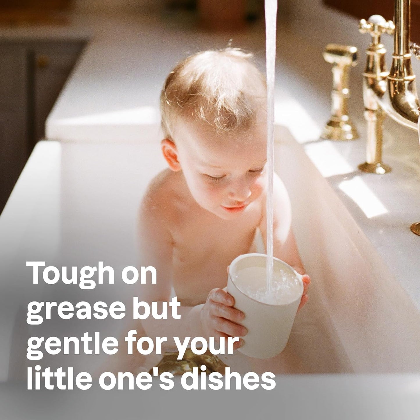 ATTITUDE Baby Dish Soap and Bottle Cleaner, EWG Verified Dishwashing Liquid, No Added Dyes or Fragrances, Tough on Milk Residue and Grease, Vegan, Bulk Refill Unscented, 67.6 Fl Oz