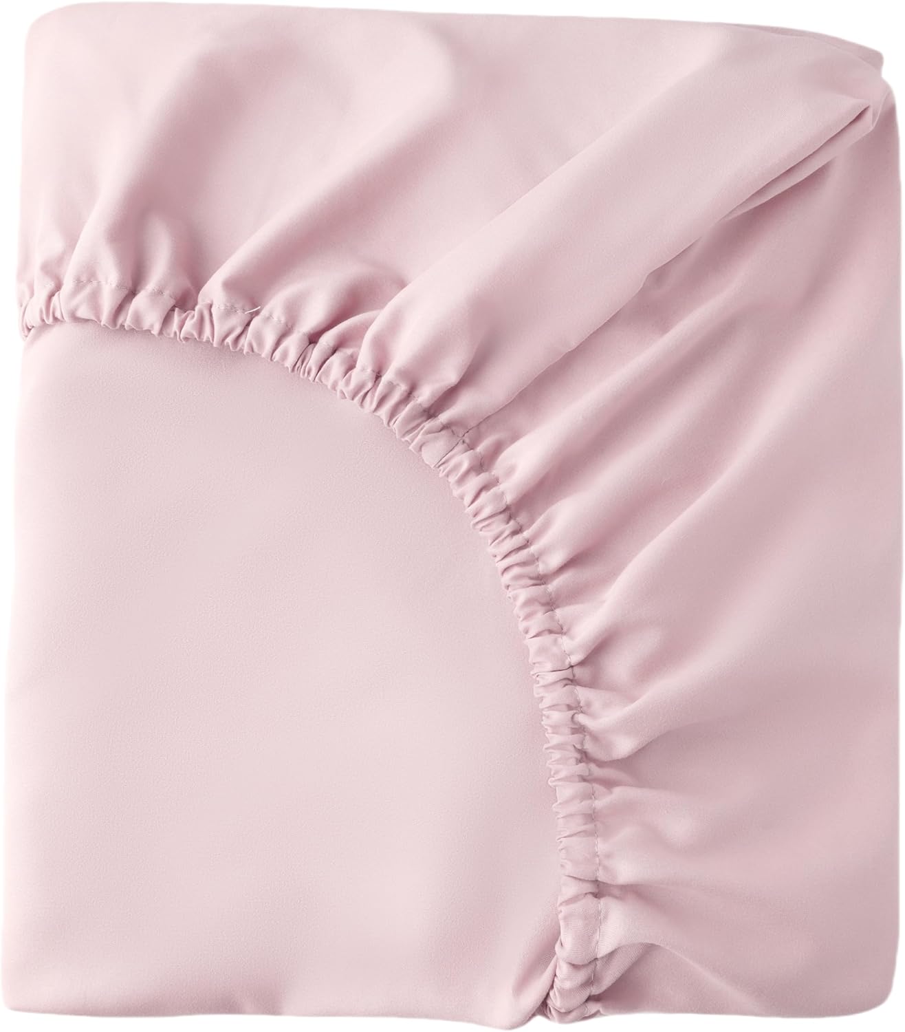 HBHLFZ Crib Sheets for Boys, Girls, 28x52 Inch Fitted Crib Sheet - 8 Inch Deep Pocketed Fixed Sheet - Soft and Comfortable Microfibre - Fits Standard cot and Toddler mattresses, Light Pink