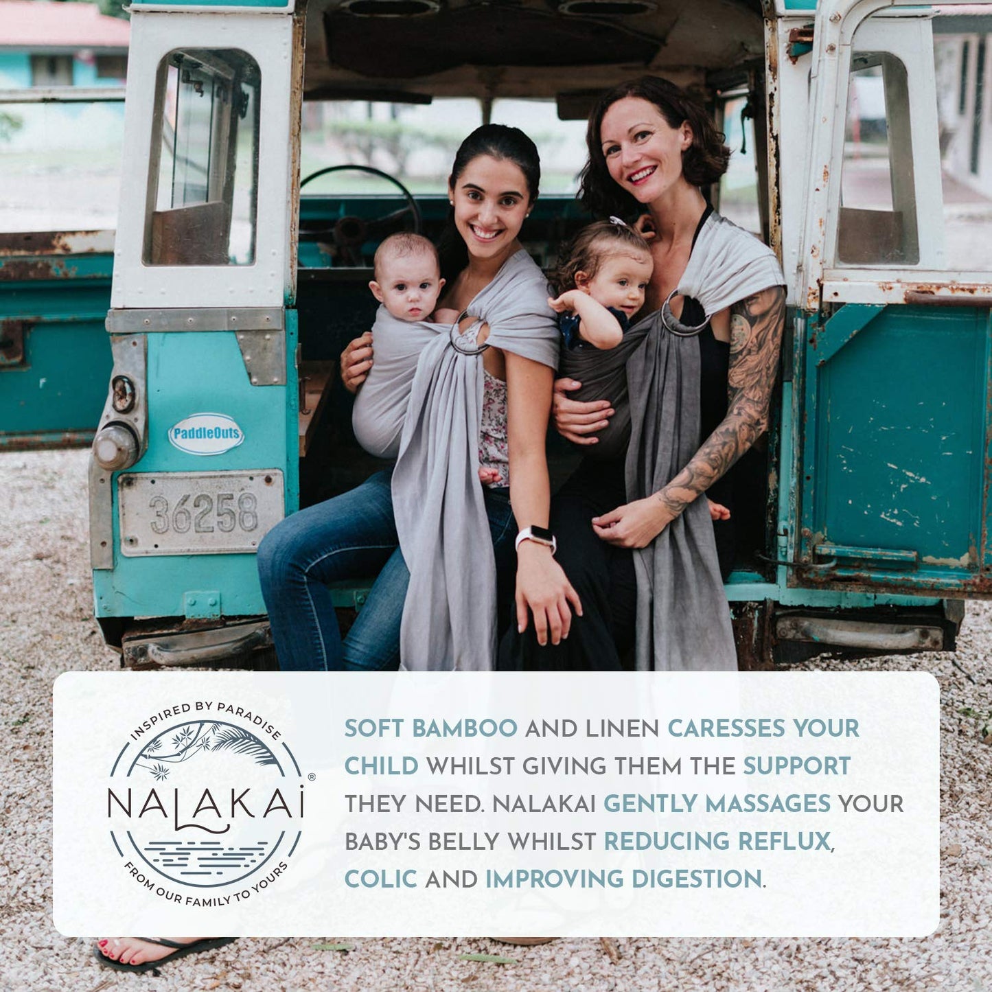 Nalakai Ring Sling Baby Carrier, Soft Linen Baby Sling, Baby Wrap, Comfort, Style, and Giving Back - Carry Your Little One with Love