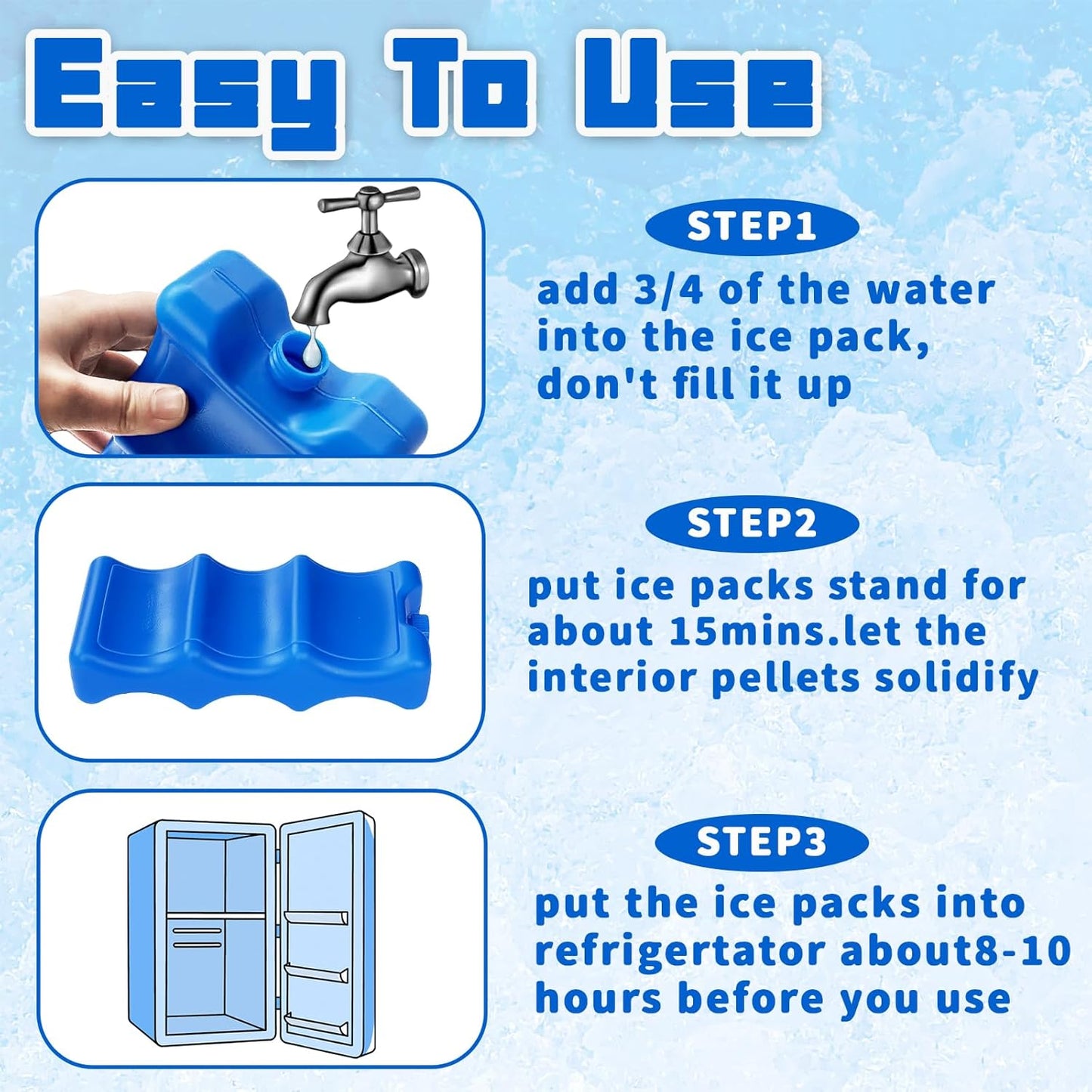 3 Pack Breastmilk Ice Pack,Bottle Ice Packs for Breastmilk Storage,Contoured Ice Packs for Breast Milk,Baby Bottles,Meal,Keeps Breast Milk Fresh