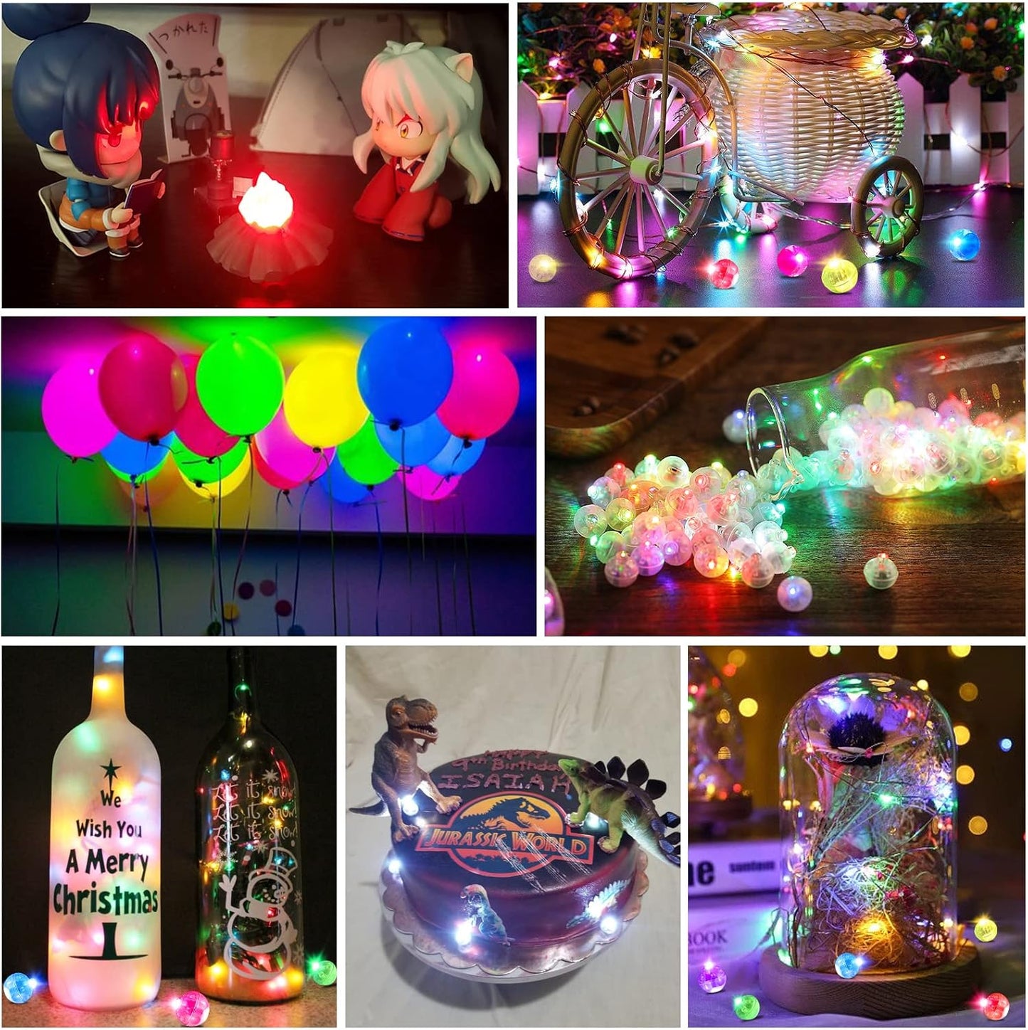 ZGWJ 50PCs Flash Mini Led Lights for Paper Lantern, Red Led Balloons Light up Balloons for Neon Party Lights Easter Eggs Christmas Halloween Birthday Party Wedding Decoration