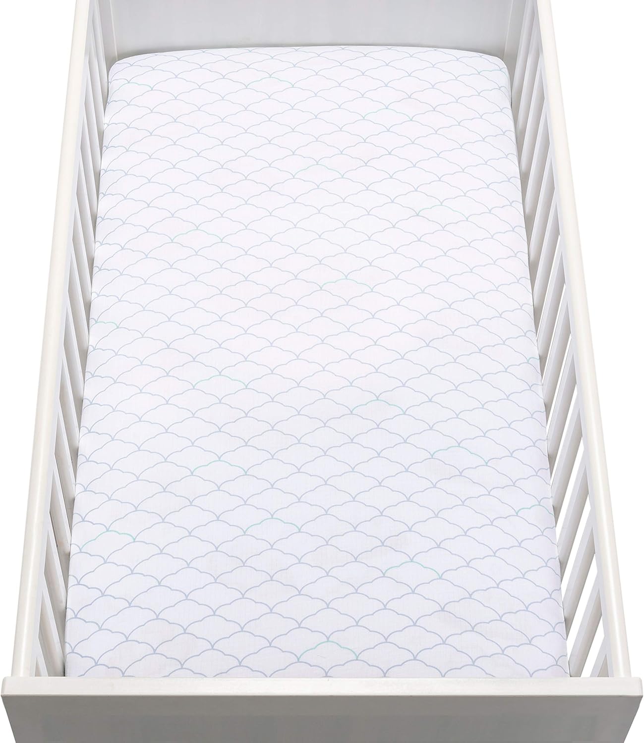 Newton Baby Fitted Single Layer Crib Sheet (2-Pack) - Ultra Breathable and Soft, Organic Cotton, Fits All Standard Cribs, White Dreamweaver