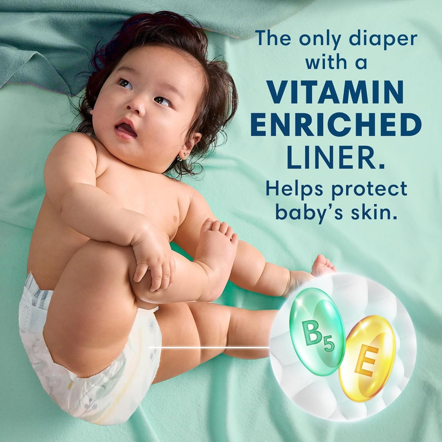 Pampers Pure Protection Baby Diapers, Size 4, 150 Count, Up to 100% Leakproof, Premium Plant-based Skin Protection, Hypoallergenic Soft Diapers