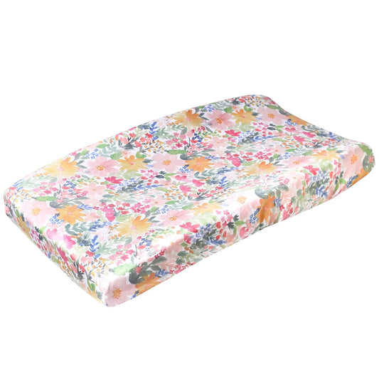 Copper Pearl Premium Knit Changing Pad Cover Soft, Stylish, and Universal Fit for All Standard Diaper Changing Pads, Trendy Design Changing Pad Covers, Lark