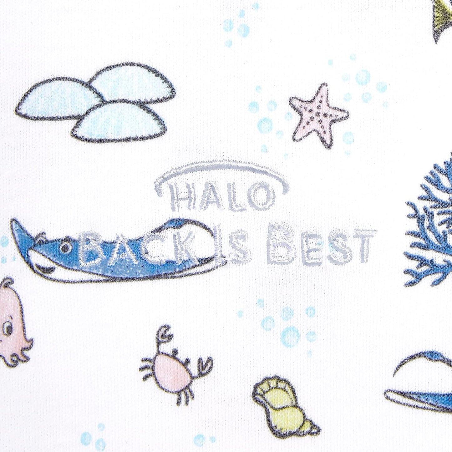 HALO Disney Baby Finding Nemo 100% Cotton Sleepsack Swaddle, 3-Way Adjustable Wearable Blanket, TOG 1.5, Nemo Great Barrier Reef, Newborn, 0-3 Months