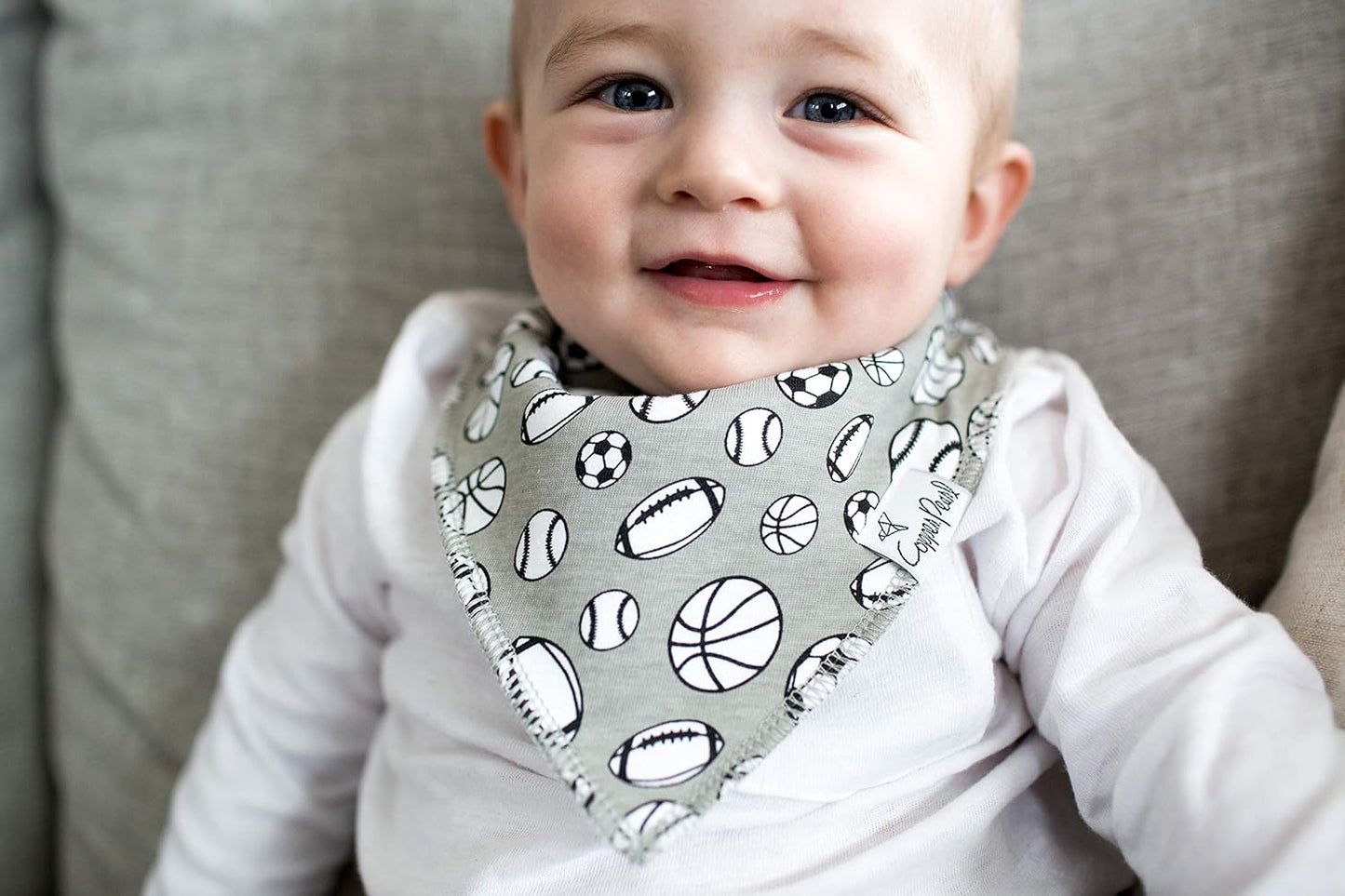 Copper Pearl Baby Bandana Drool Bibs for Drooling and Teething 4 Pack Gift Set Varsity