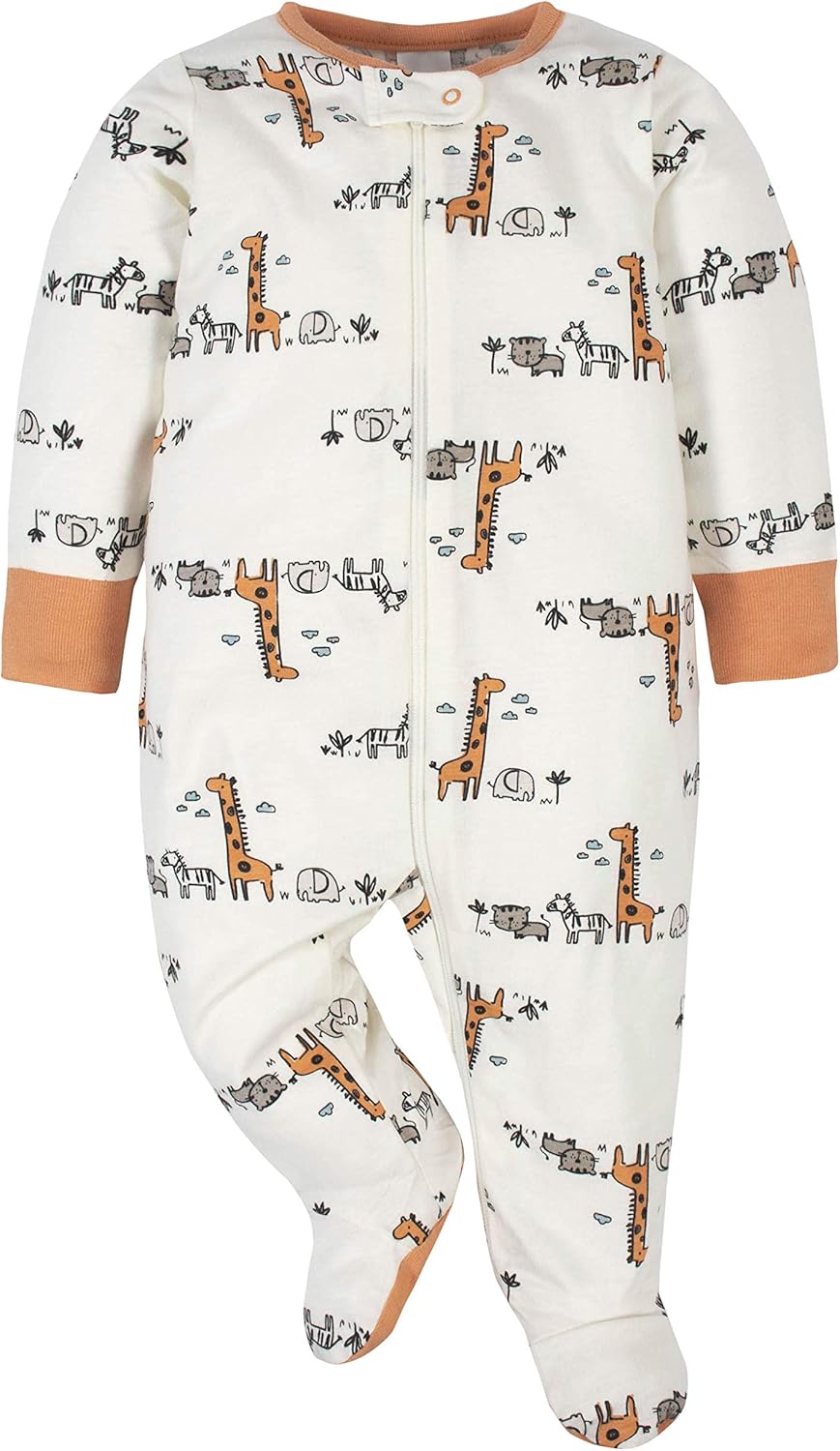 Gerber Baby Girls 4 Pack Sleep 'N Play Footie