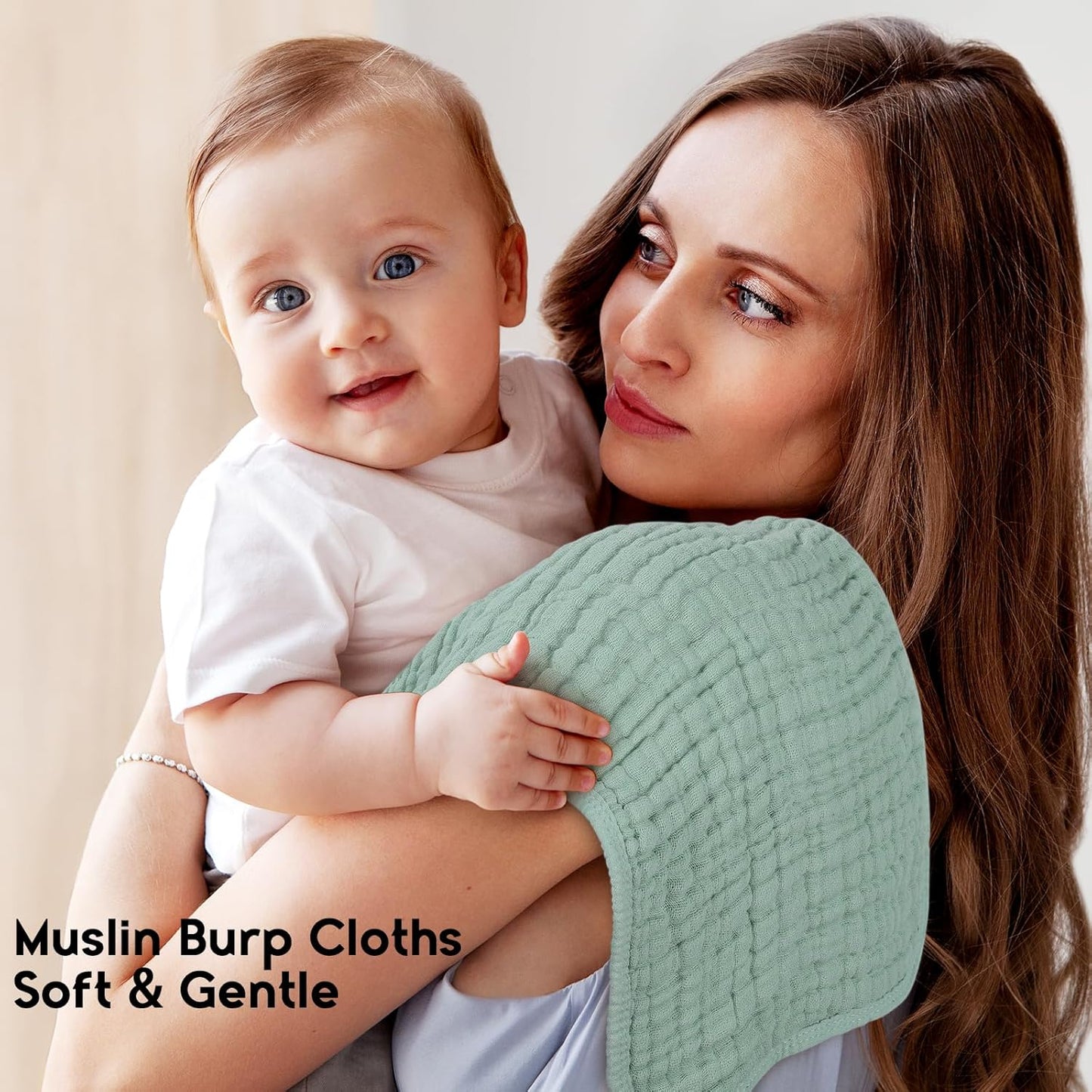 Muslin Burp Cloths for Baby 100% Cotton Burping Cloths for Boys Girls Large 20''X10'' Extra Soft and Absorbent 12 Pack - Multicolor