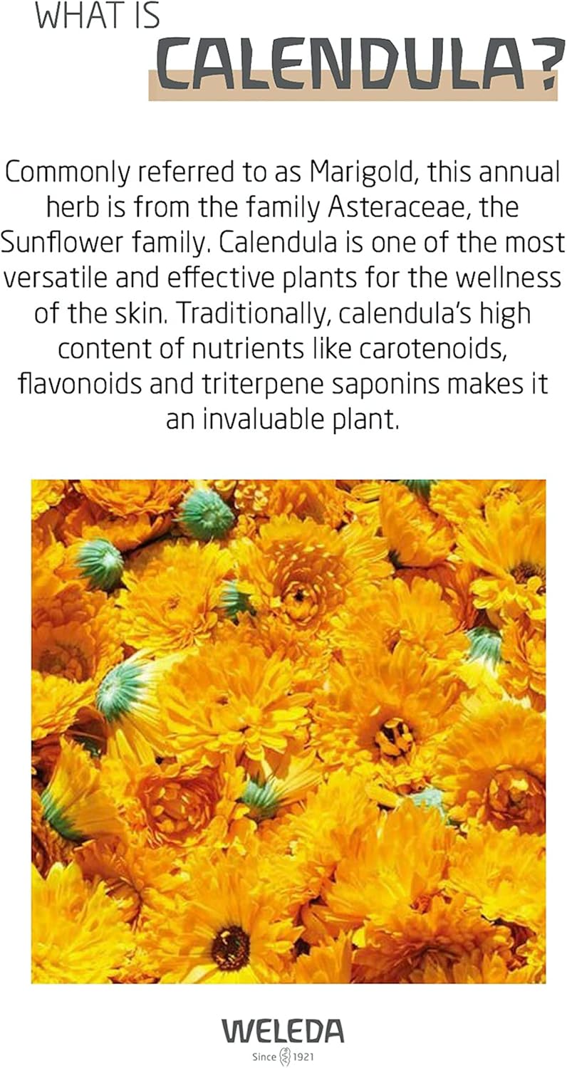Weleda Baby Calendula Nourishing Face Cream, 1.7 Fluid Ounce, Plant Rich Moisturizer with Calendula and Lanolin