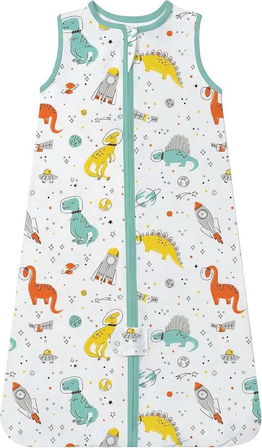 TotAha Light Sleep Sack, Stretchy, Soft, Cozy Wearable Blanket Sleep Bag with 2-Way Safe Zippers for 0-6-12-24 Months 0.5 TOG