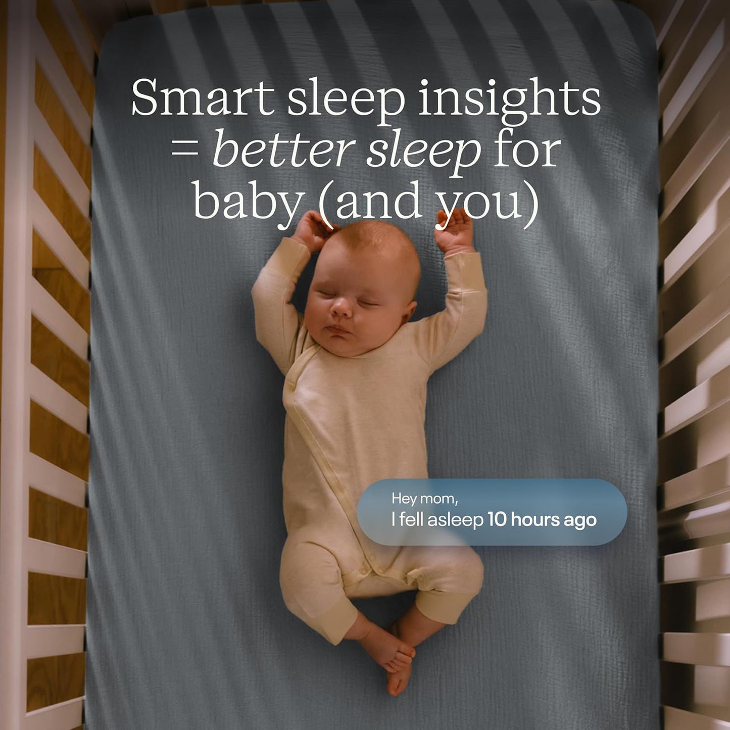 Nanit Pro Smart Baby Monitor - 1080p Wi-Fi Video Camera, 2-Way Audio, See Your Baby from Anywhere, Sound/Motion/Cry Notifications, Night Vision