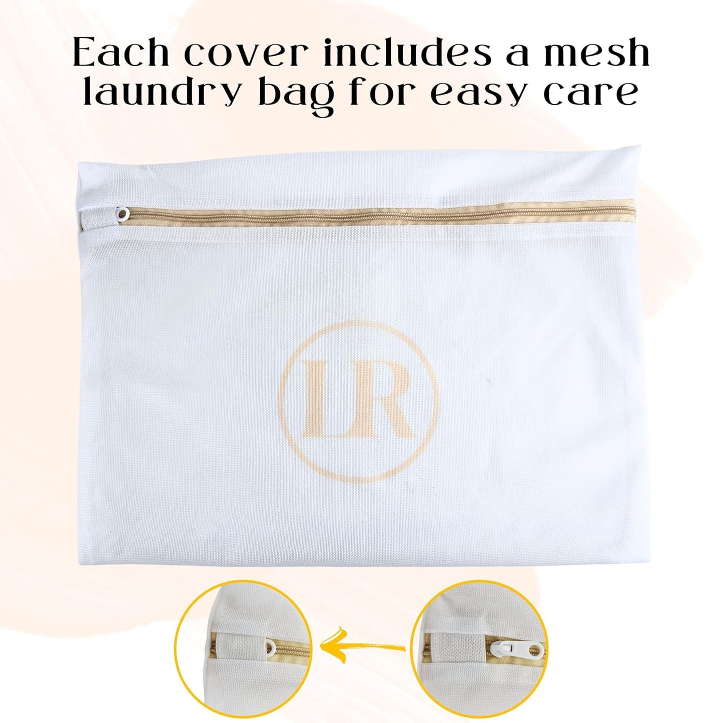 Little Rou Peekaboo Knit Breathable Nursing Cover Up For Breastfeeding - Soft Organic Cotton & Cashmere Breast Feeding Covers For Women - Privacy Feature - Includes Mesh Laundry Bag (Beige)
