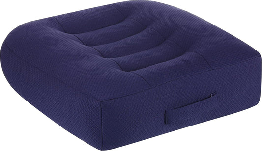 WSGJHB Large Seat Cushion, Extra Thick Booster Seat Cushions for Office Chairs Long Sitting Office Workers, Car Drivers, Relieves Back Pain, Breathable, Anti-Slip, 20x20x6 inchs, Blue
