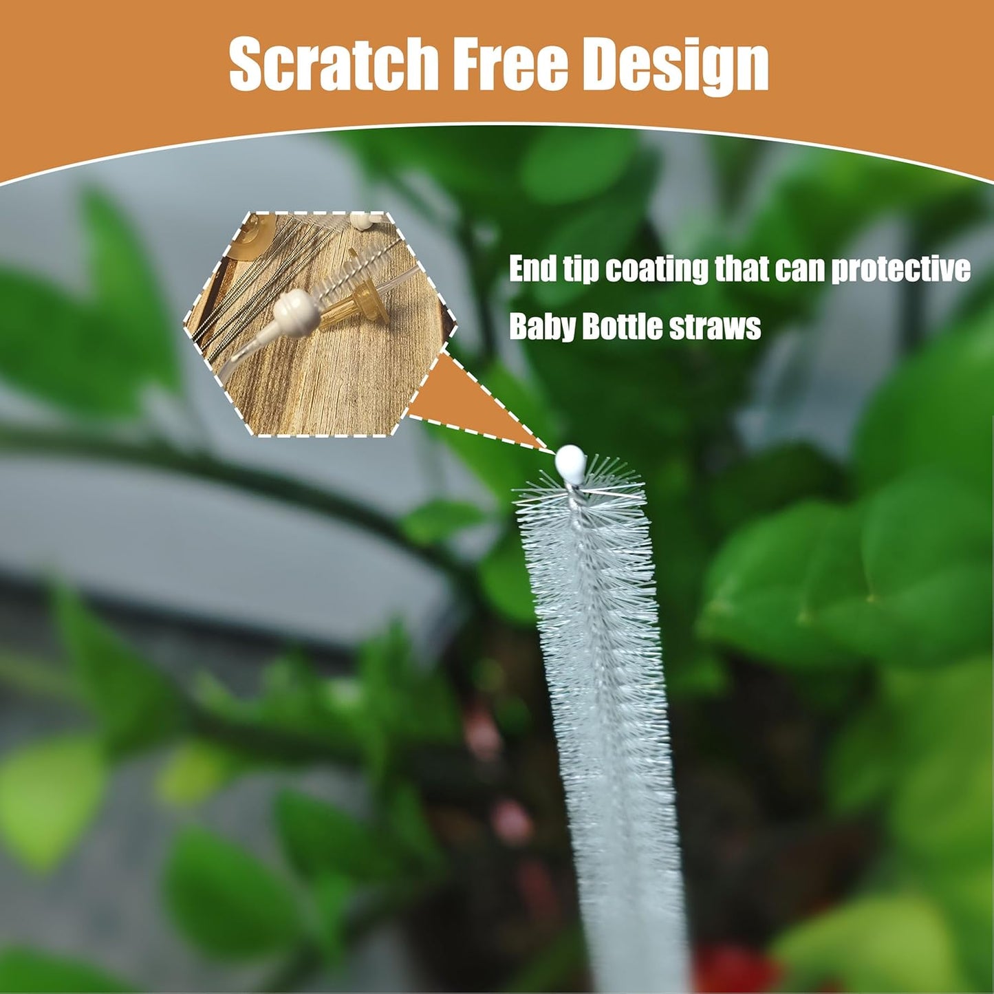 3 Pack Straw Cleaner Brush，Straw Cleaner Brush Extra Long for 40, 30, 20 oz Stanley Mug ，Straw Cleaner with 304 Stainless Steel ，Straw Brush for Baby Bottles, Glass/Silicone Straws & Pipe Cleaners.