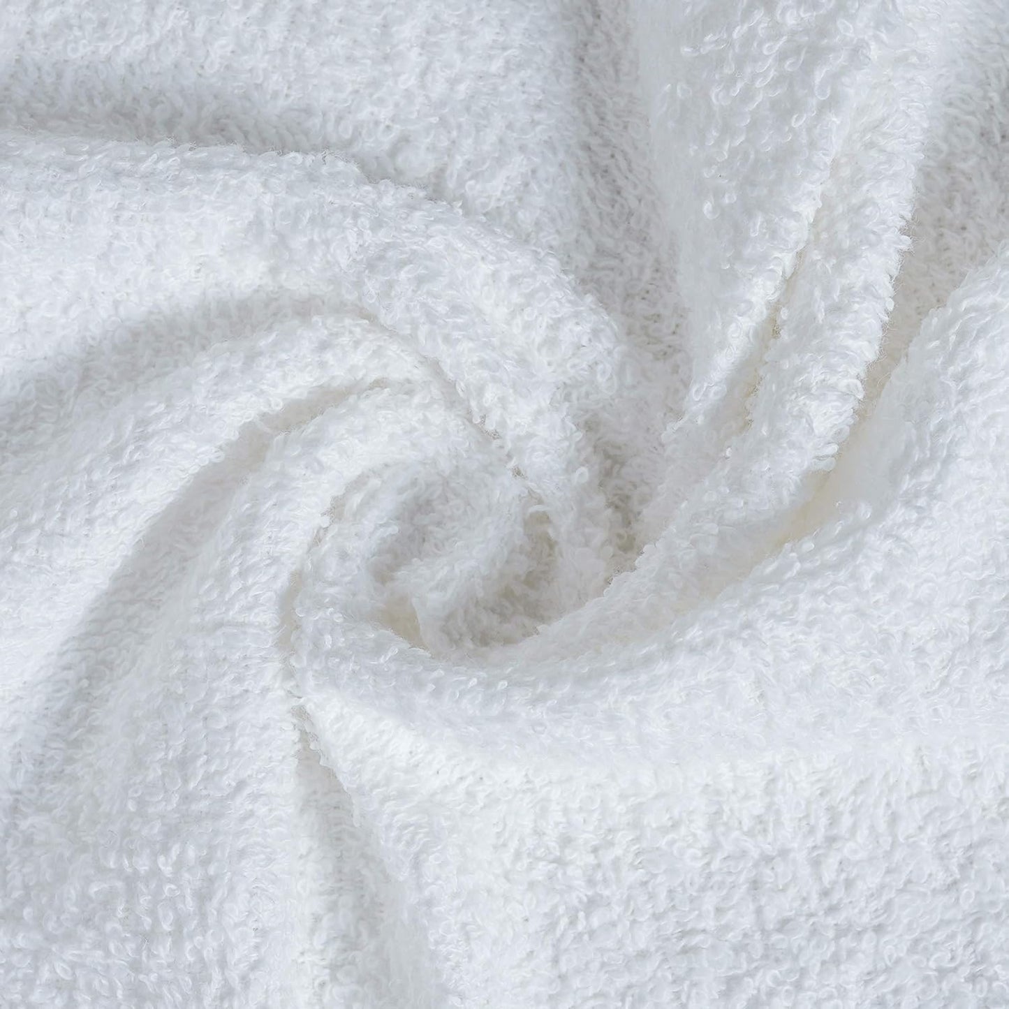 Softolle 100% Cotton Washcloths 24 Pack (12x12 Inches) Soft, Highly Absorbent Washcloth, Face Towels, Wash Cloths for Face, Ring Spun, Bulk Pack (Grey/White)