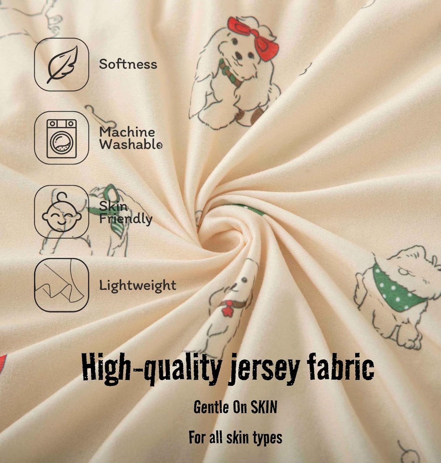 SDY Dog Bassinet Sheets Boys Girls,Fit for Rectangle, Round, Oval, Hourglass Mattress, Flexible for Different Bassinet Pad/Mattress 2 Pack 32 * 16 * 4 inches (Dog)