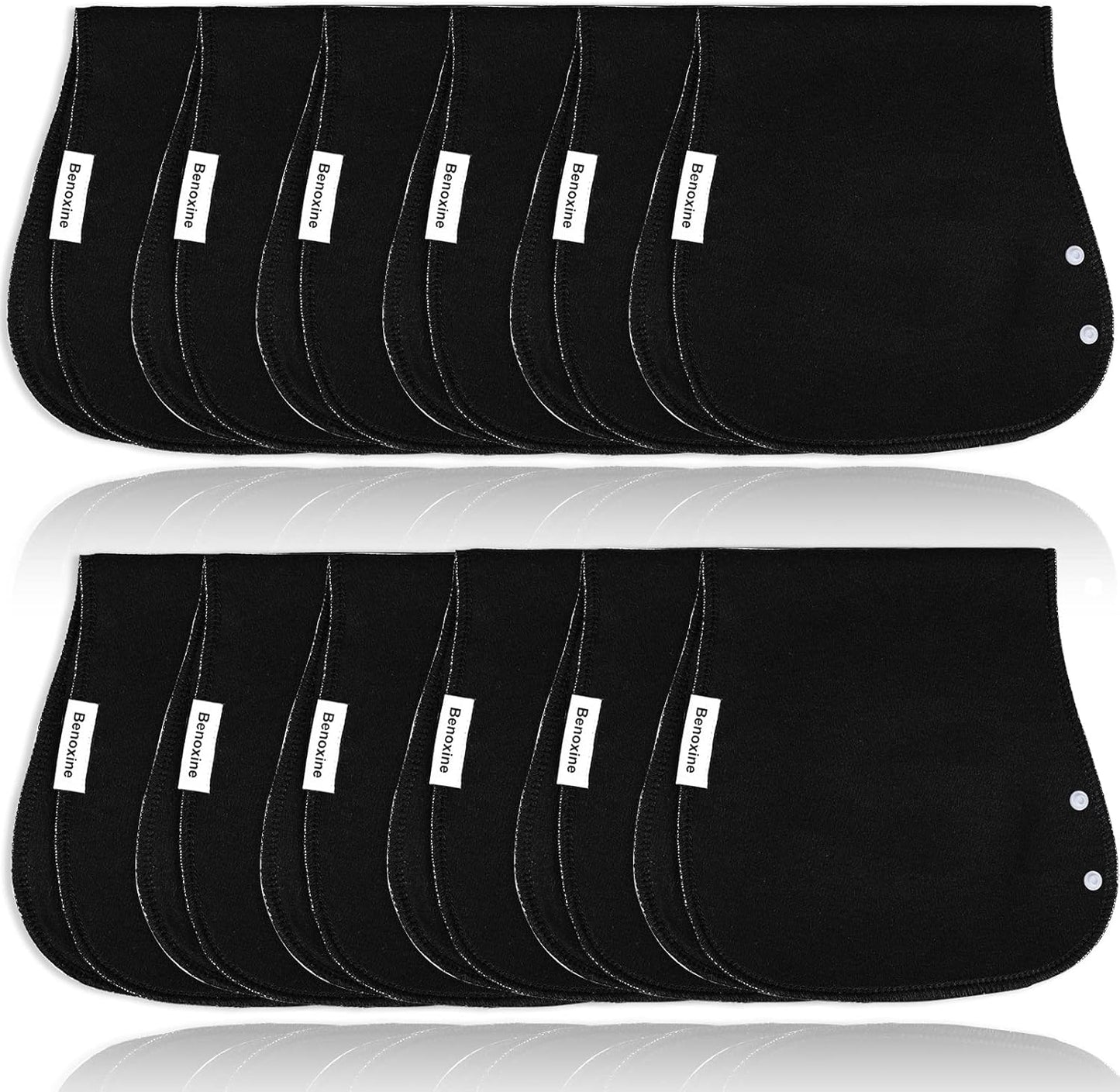 Baby Burp Cloths & Baby Bibs 2-in-1 Design Large Size 3 Layers Thicken Cotton Super Absorbent and Soft Baby Spit Up Burping Rags Baby Burp Cloth Set for Boys and Girls Solid 12 Pack