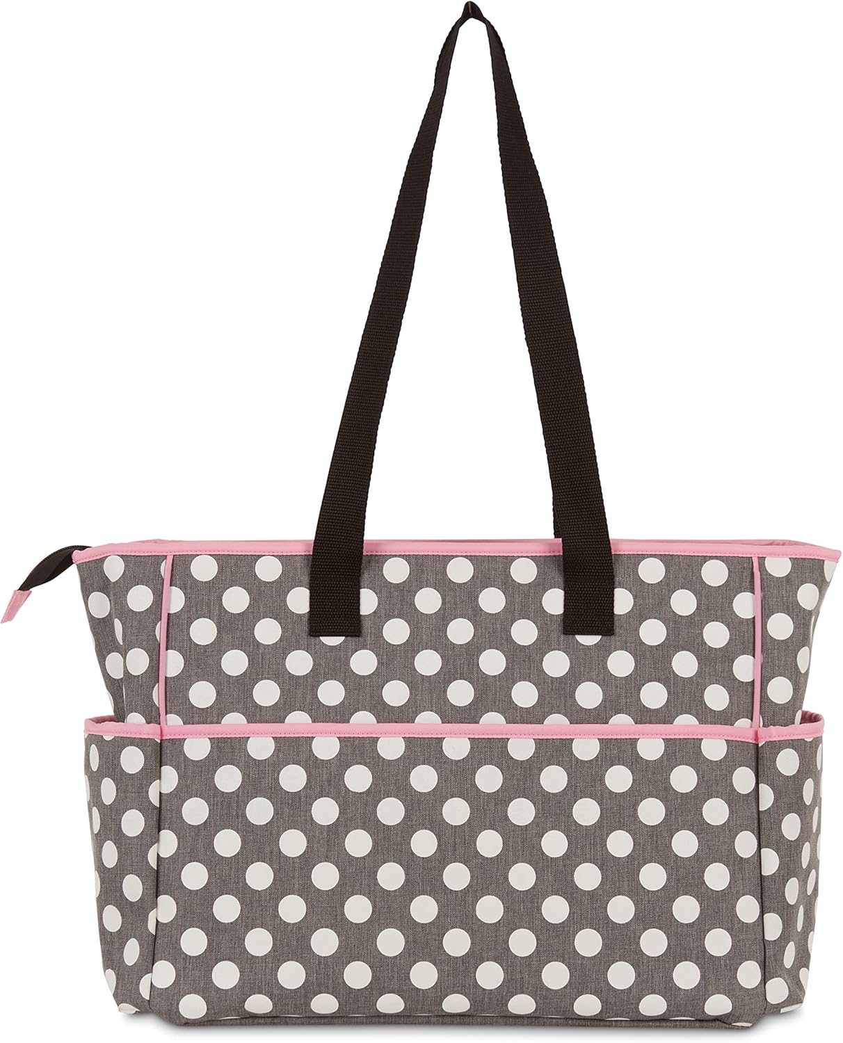 Disney Cudlie Diaper Tote Bag for Moms | Large Spacious Travel Diaper Tote for Baby Boy and Girl | 17-Inches Wide Multi-Functional Baby Bag with Cute Patterns