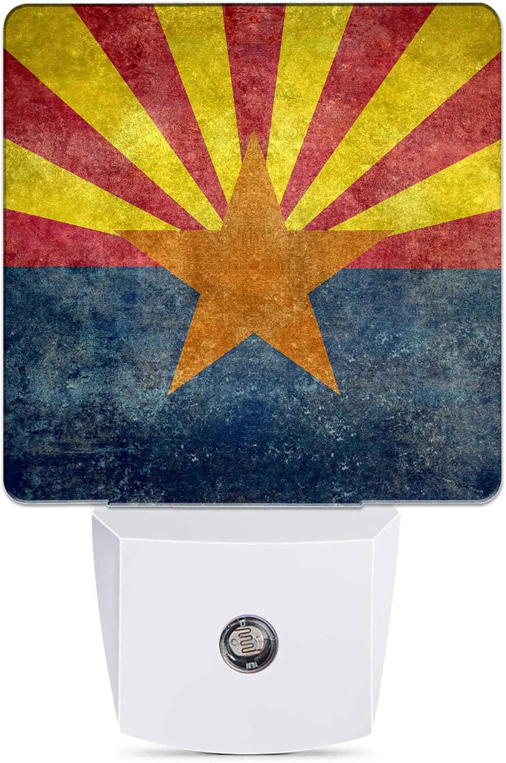 Arizona Flag Night Light, The 48th State Plug into Wall with Dusk to Dawn Light Sensors,Warm Nightlights for Bedroom, Bathroom, Hallway, Kitchen, Gifts Ideal for Boys Girls Women Men