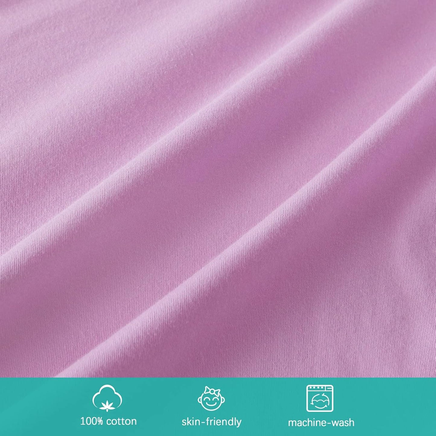 Bassinet Sheets Fit for Baby Delight, Semphis, Babybond and Koolerthings (3 in 1) Baby Bassinet Bedside Sleeper, 100% Cotton, 2 Pack, Ultra Soft Bassinet Sheet, Pink and Violet