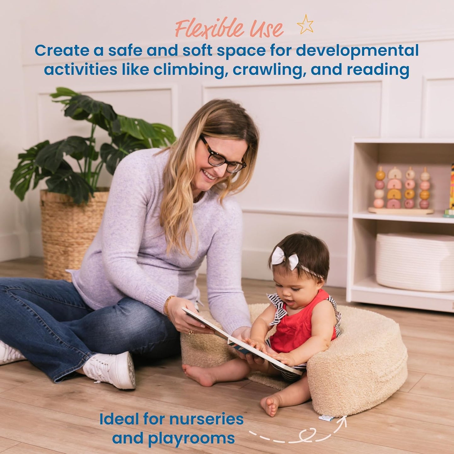 ECR4Kids SoftZone Sit-Up Support Ring, Baby Essentials, Sand