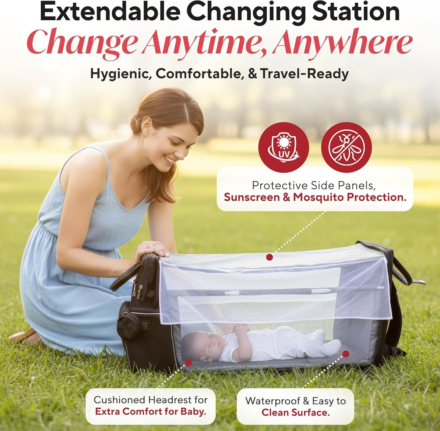 Award-Winning Eco-Friendly Smart Diaper Bag with Changing Station – 2025 Evergreen Winner, Premium All-in-One Backpack, Patent Pending, Heated Bottle Pockets, Trusted by Parents, Seen in Top USA Media