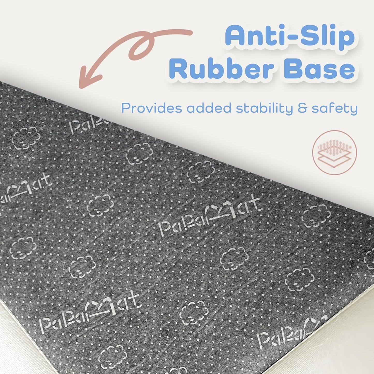 1.3" Thick Baby Floor Play Mat 50x50, Basic Padded Foam Mat for Tummy Time Crawling, Non Slip Cushioned for Babies Toddlers Infants Kids (Ivory)