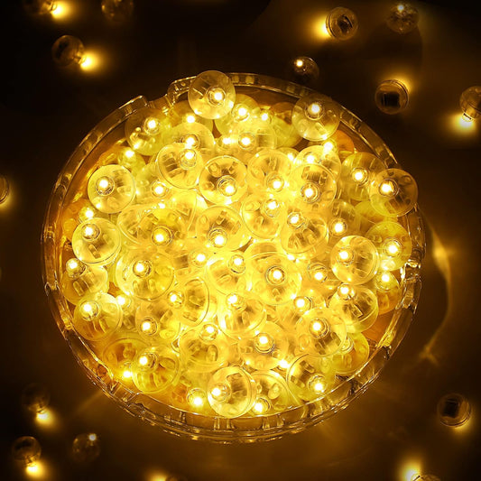 ZGWJ 50PCs Mini Led Lights for Paper Lantern, Led Balloons Light up Balloons for Neon Party Lights Easter Eggs Christmas Halloween Birthday Party Wedding Decoration