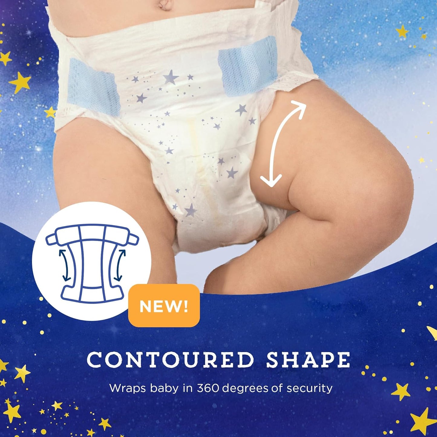 Amazon Brand - Mama Bear Overnight Diapers, Size 4, 74 Count