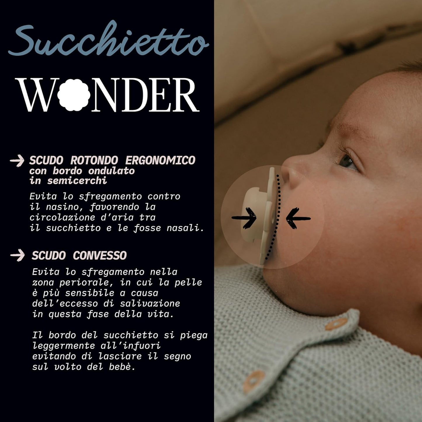Suavinex Wonder Baby Pacifier, SX Pro Silicone Nipple, Reversible, Non Irritating Shield Design, 2Pk Pacifiers 6-18 Months, Made in Europe, Magenta Chalk