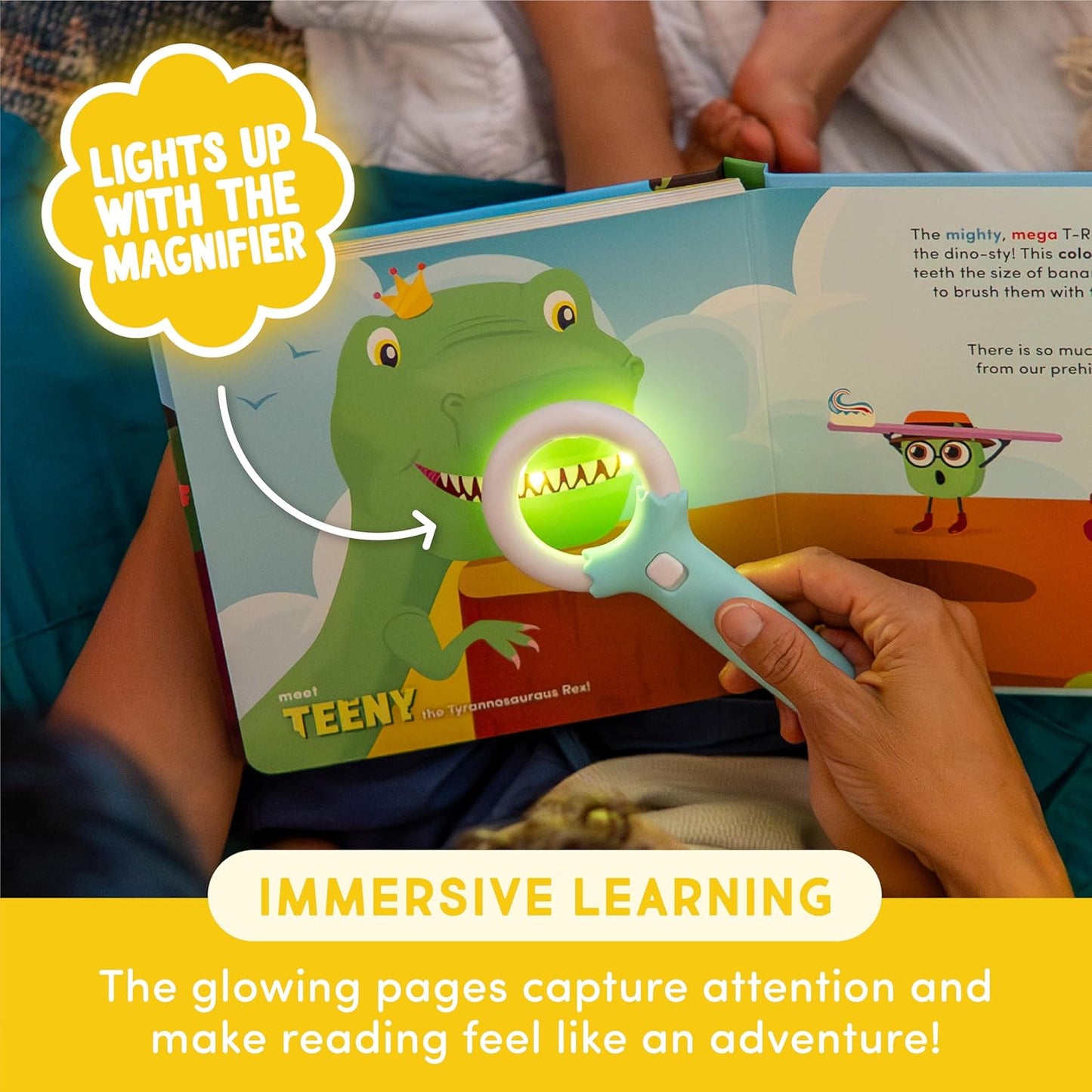 Glo Pals Pippa Bath & Bedtime Bundle - Light Up Bath Toy with 1 Interactive Book, 2 Light Cubes & 1 Magic Magnifier - Toddler Bath Toys Set with Storybook Character - Educational Kids Bath Time Fun