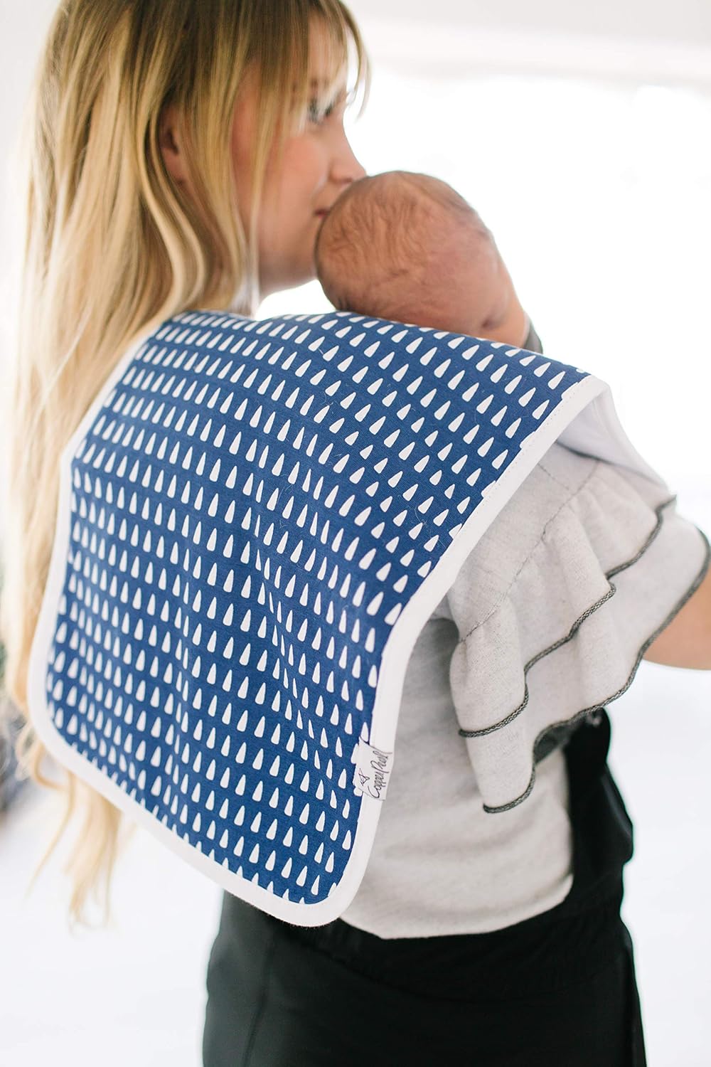 Copper Pearl Baby Burp Cloth Large 21''x10'' Size Premium Absorbent Triple Layer 3 Pack Gift Set “Max