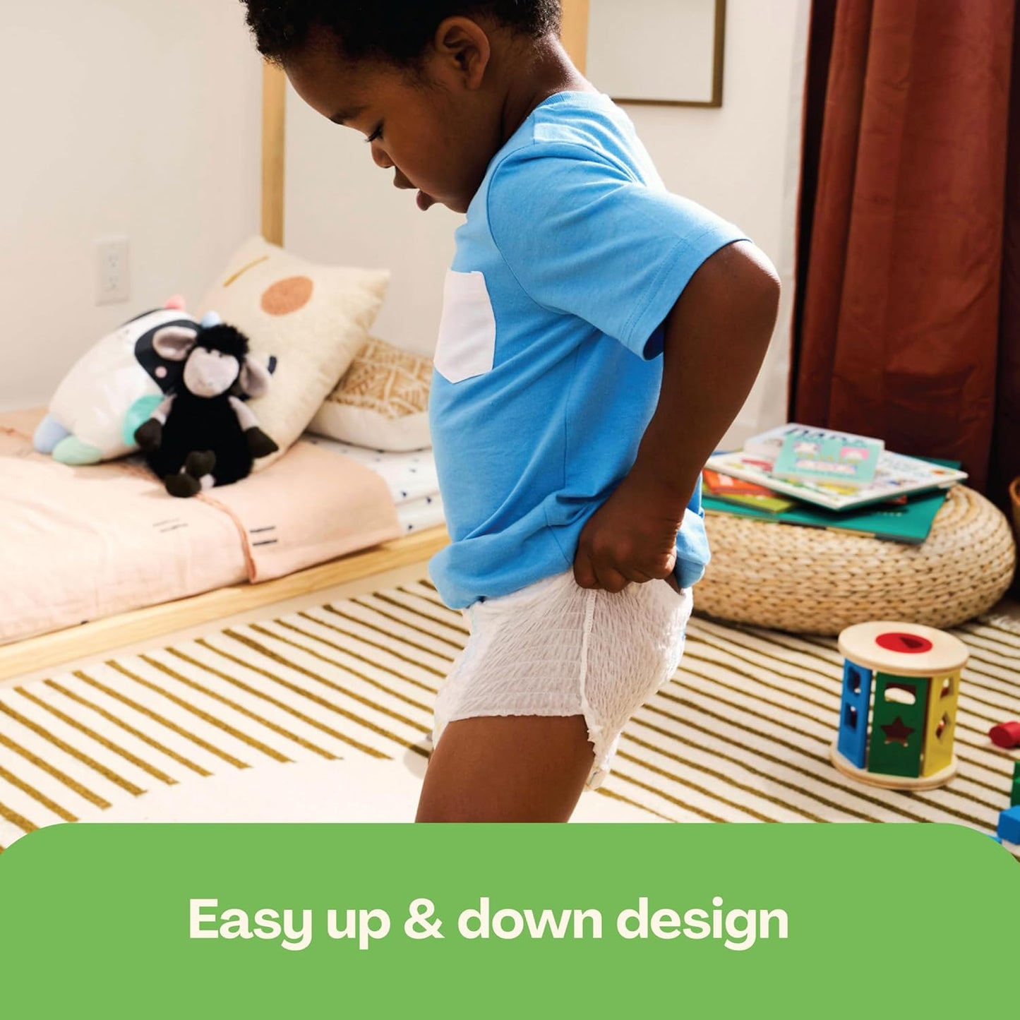 Hello Bello Premium Training Pants 4T-5T, All About Feelings Design, 18ct Jumbo Pack