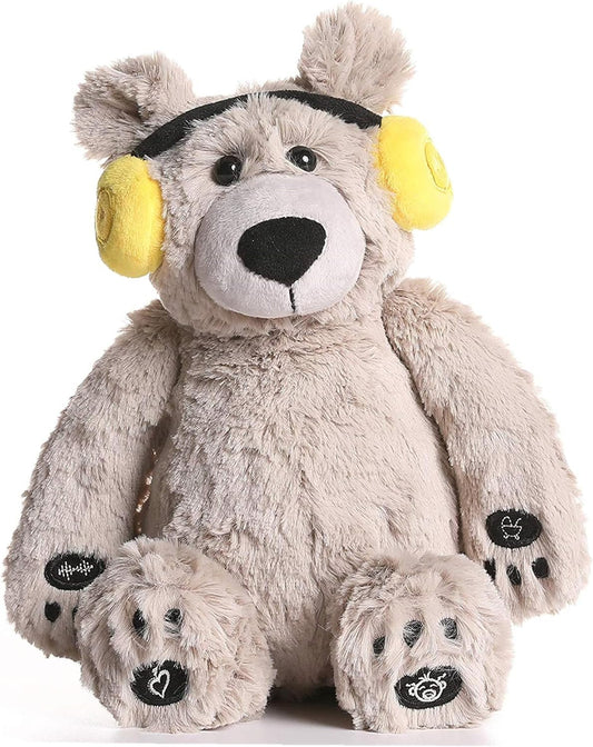 BEREST Baby Sleep Soother Cry Activated Sensor Toys, Heartbeat Bear for Babies, Plush Stuffed Animal for Newborn Infants, Babies Toy Vibrating with Mom’s Heartbeat,Baby Shower Gifts for Boys and Girls