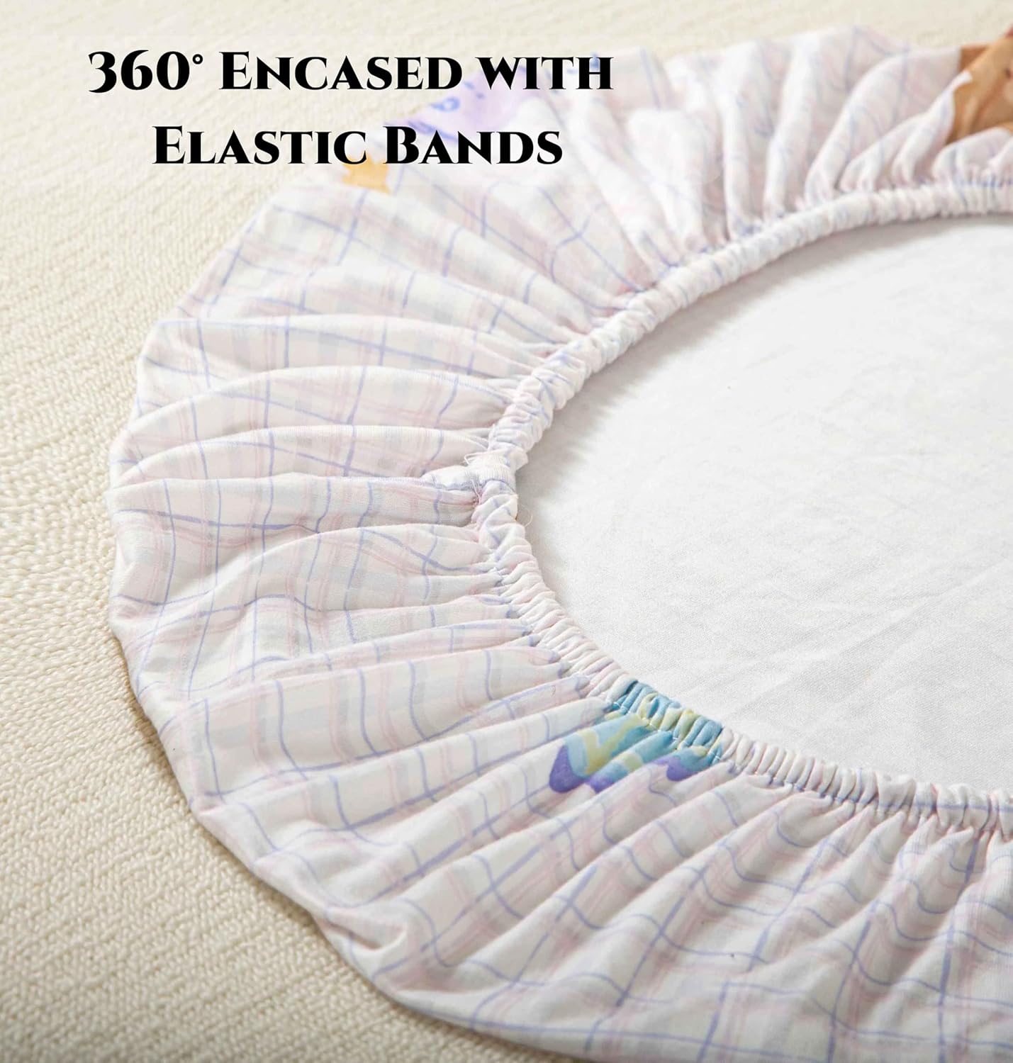 SDY Bear Bassinet Sheets Boys Girls,2PK Soft Boho Neutral Toddler Bedding Bed Sheets Fits Well Standard Size Crib Mattress 32 * 16 * 4 inches (Airship&Bear)