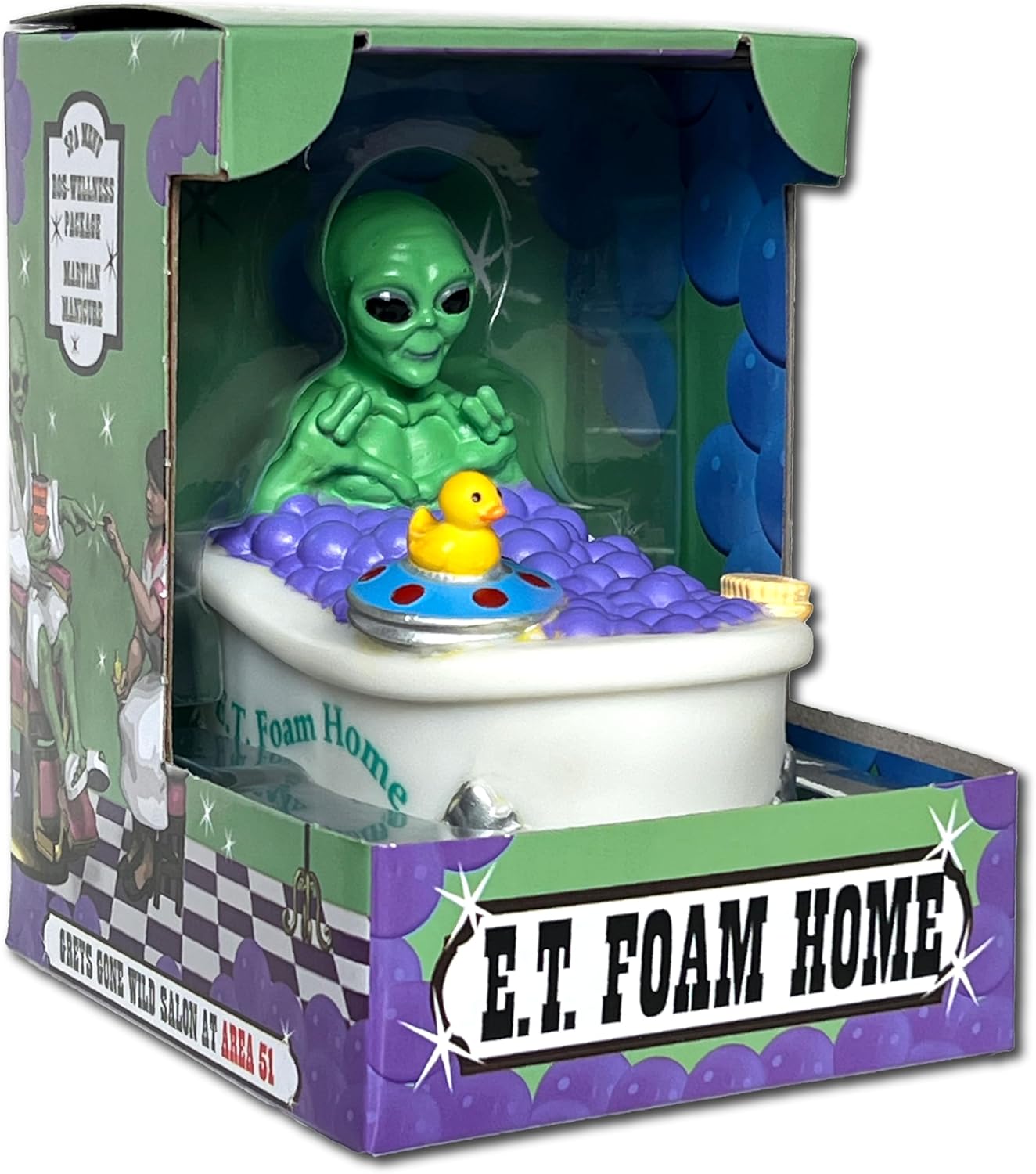 CelebriDucks - E.T. Foam Home - Tubs Gone Wild Floating Bath Novelty - Collectible Bath Toy Gift for Kids & Adults of All Ages