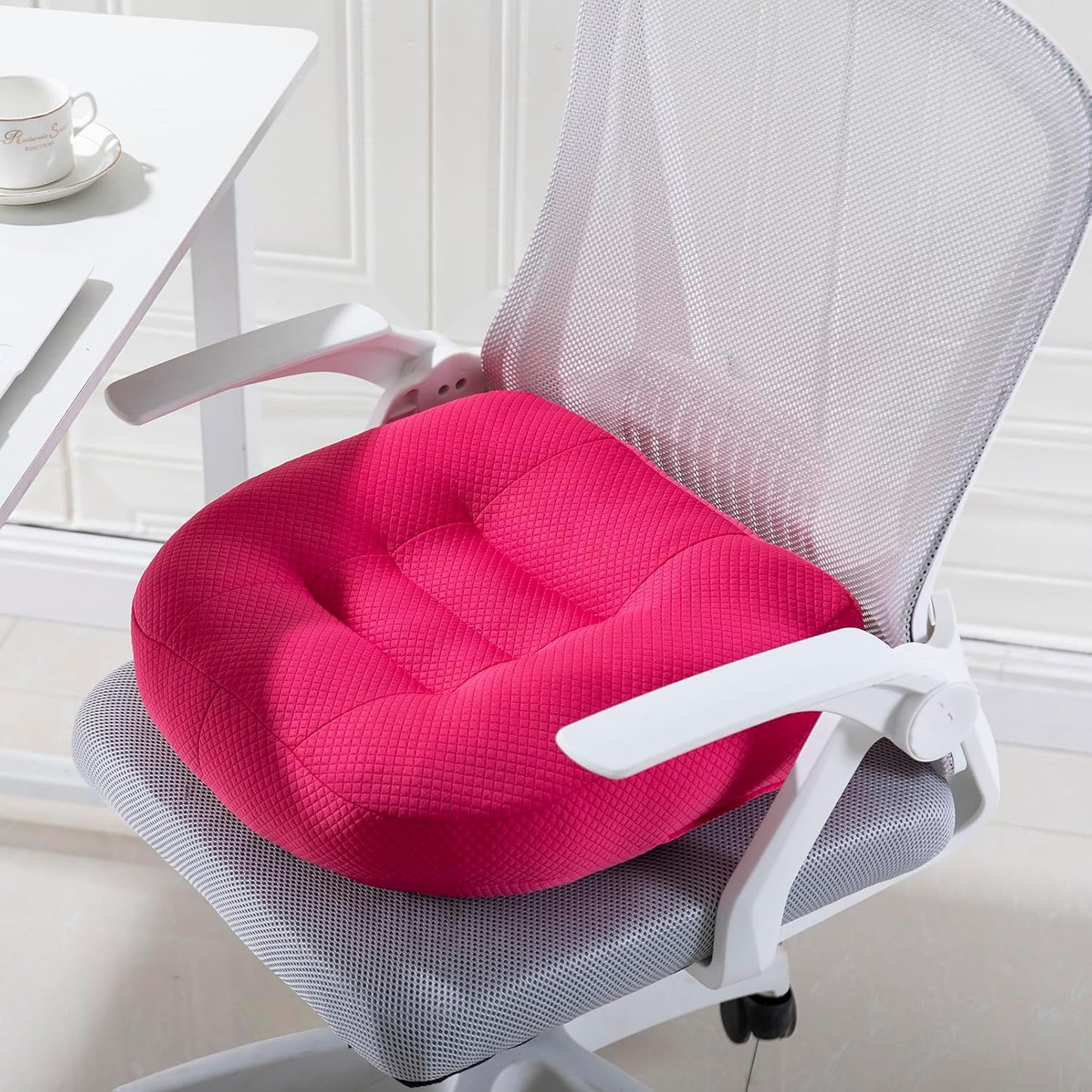 WSGJHB Seat Cushion Pillow for Office Chair/Car, Comfort Car Booster Seat Cushions for Short People Effectively Increase Field of View and Lower Back Fatigue Relief Adult Booster Chair Cushion