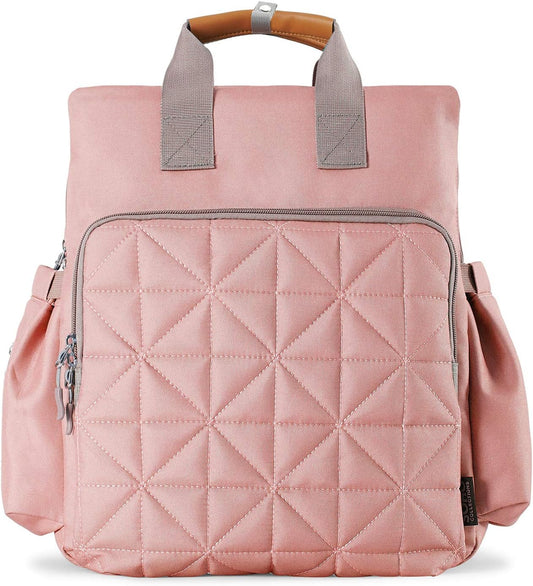 SoHo Kenneth Diaper Backpack 6Pc Set Tote Bag, Pink