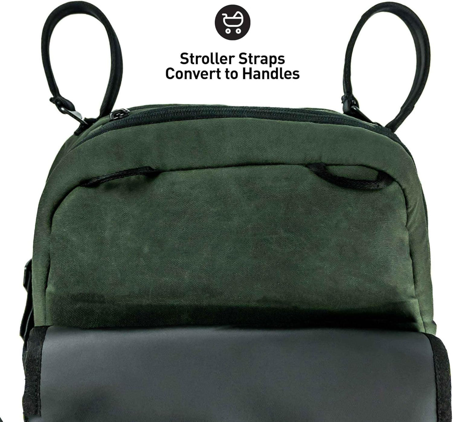 5 in 1 Tactical Adventure Proof Hiking Backpack and Diaper Bag, Travel, Lightweight, Cooler for Storing Milk, Convertible Handles, Durable, Changing Pad included