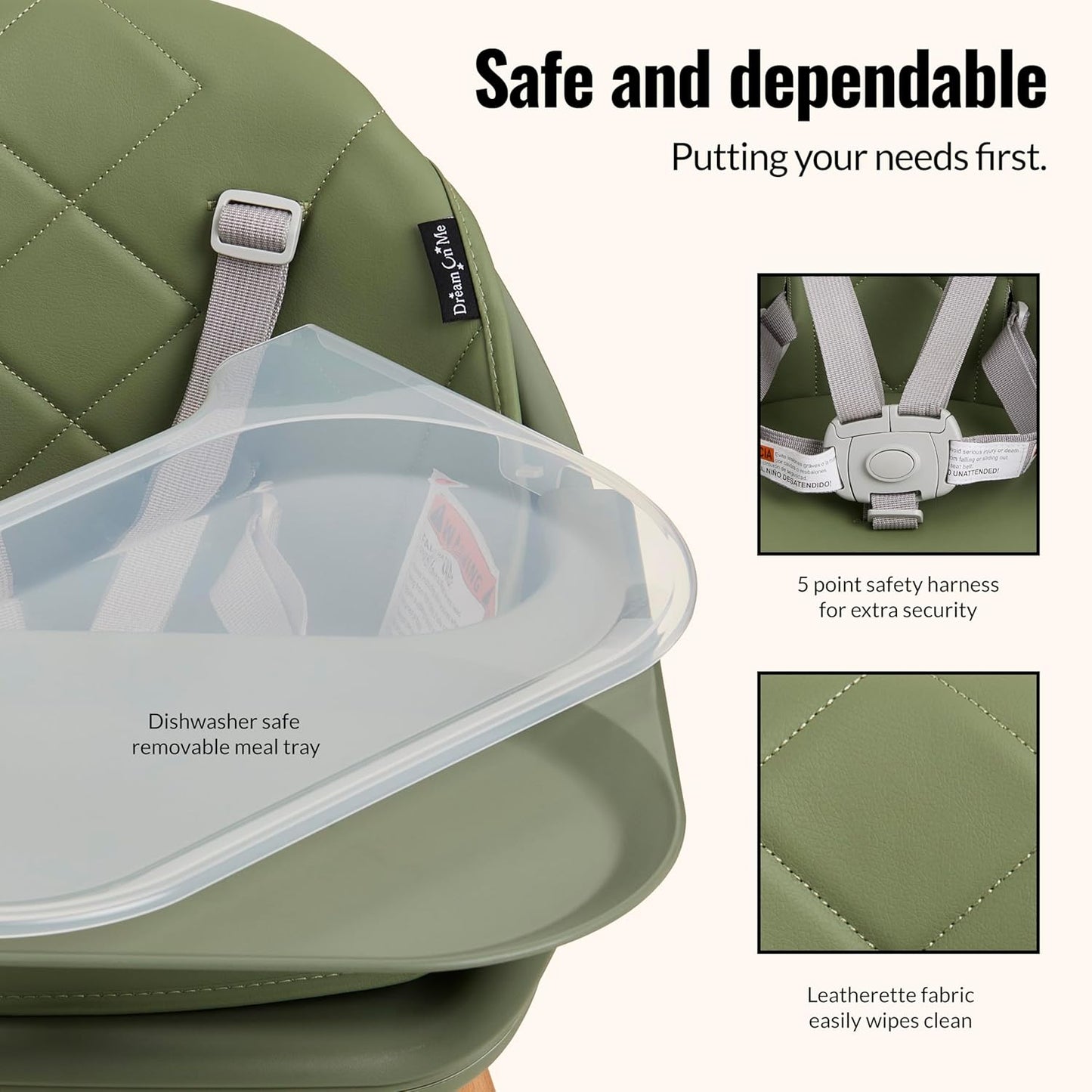 Dream On Me NibbleNest 3-in-1 Highchair