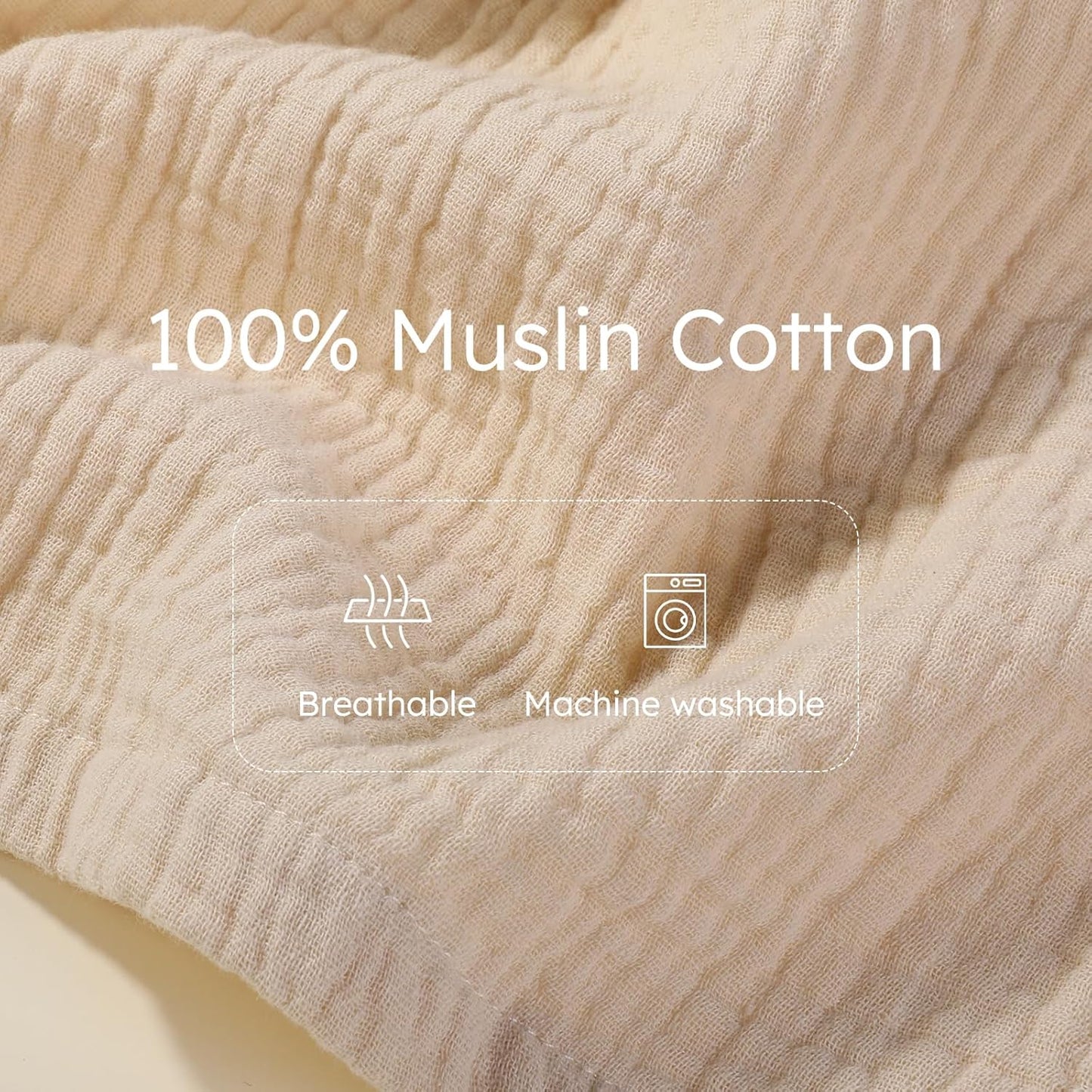 Yoofoss 2 Pack Muslin Nursing Cover for Breastfeeding, 100% Cotton Breastfeeding Cover with Arch Neckline, Soft Breathable Privacy Nursing Covers for Women, Multi-use Breastfeeding Essentials