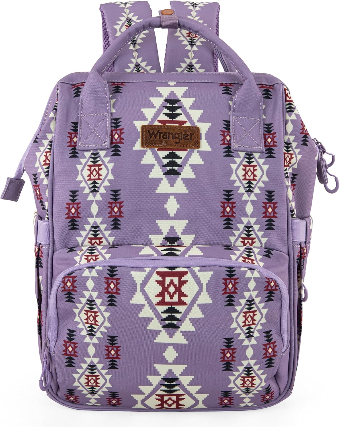 Montana West Wrangler Diaper Bag Backpack Aztec Travel Backpack Purses Western Multi-Function Baby Bags for Mom with Waterproof Insulated Pockets
