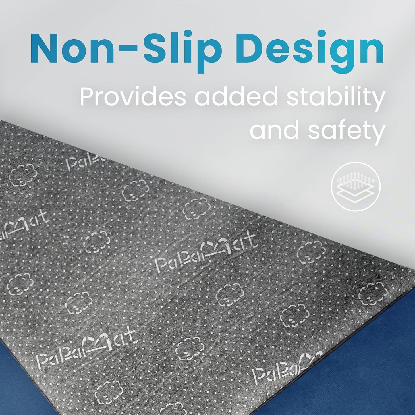 1.3" Thick Baby Play Mat for Floor Playpen, 71x59 Large Foam Tummy Time Mat, Padded Support Soft Plush Nursery Rug for Infant Kids Toddler Crawling Kick Activity (Royal Blue)