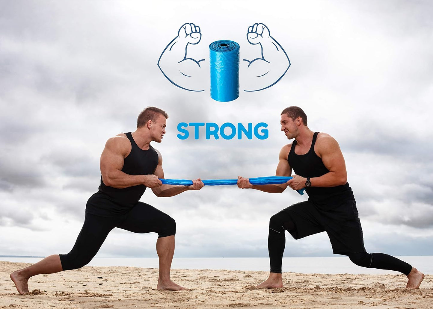 Toolik Diaper Bag Dispenser Refills Disposable Unscented Waste Bags (8 Rolls - 120 bags)