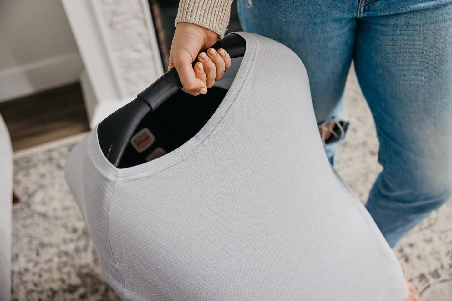 Copper Pearl Multi-Use Cover: Car Seat Covers, Nursing Cover, and Stroller Cover for Sun - Stretchy Fabric, All-Season Use, Stylish Designs, Easy Access for Moms - Taylor