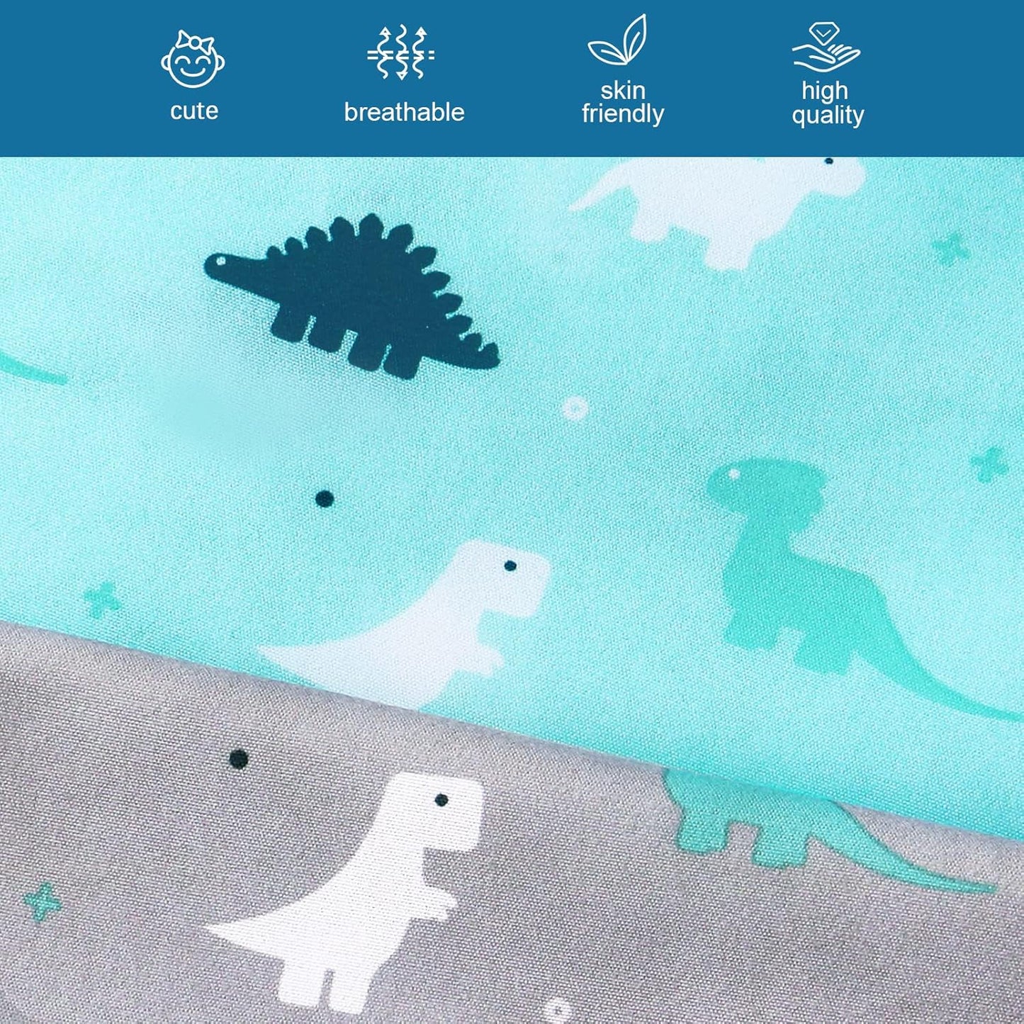 Graco Pack n Play Sheets - 4 Pack Mini Crib Sheets, Ultra Soft Mattress Compatible, Dinosaurs