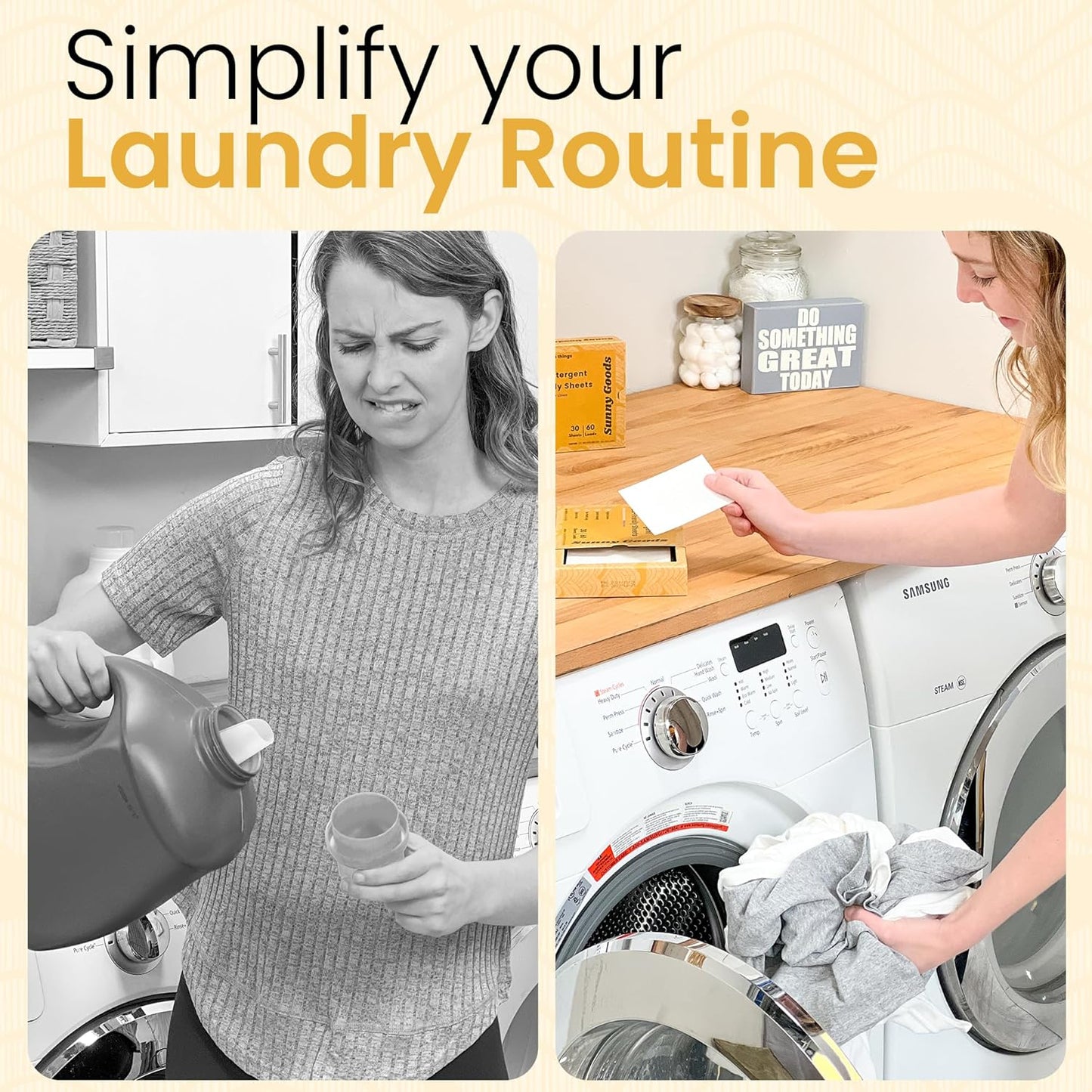 Laundry Detergent Sheets with Plant Powered Stain-Fighting Enzymes - 60 Loads - Concentrated Liquidless Laundry Soap Sheets - Home and Travel Laundry Detergent - Unscented