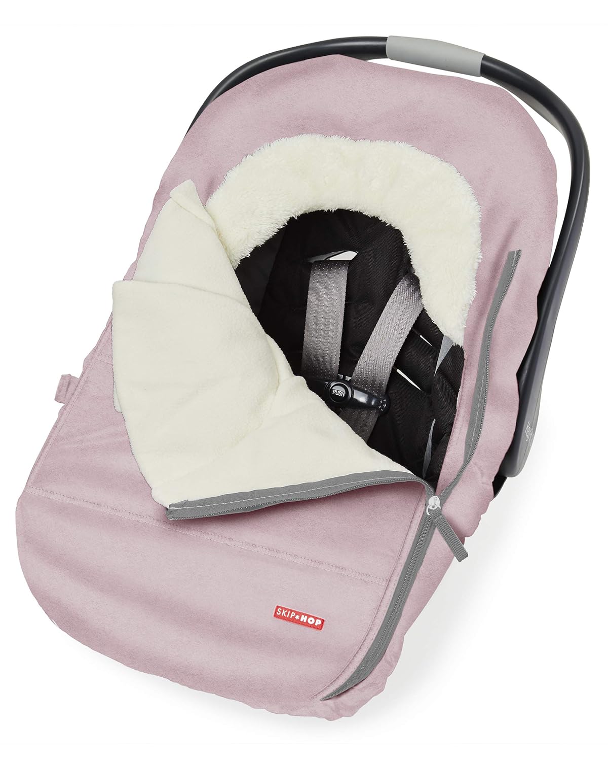 Skip Hop Winter Car Seat Cover, Stroll & Go, Pink Heather