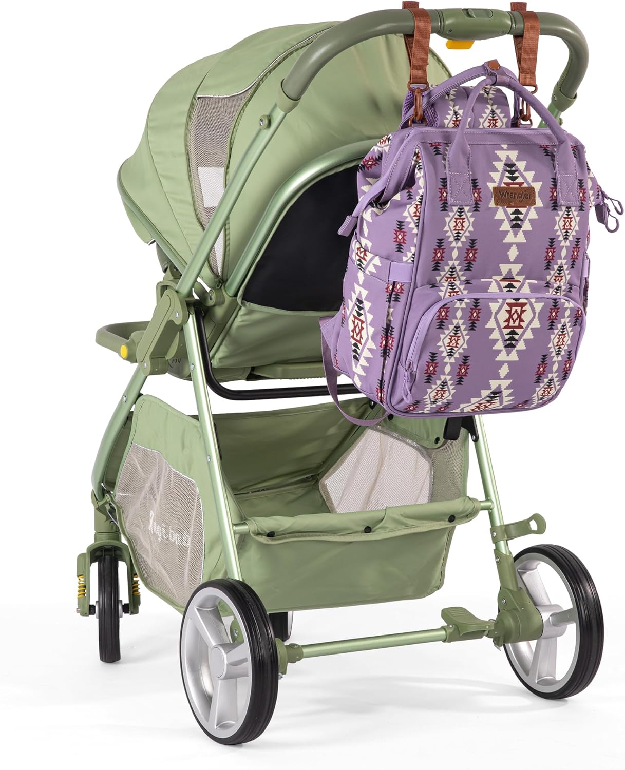 Montana West Wrangler Diaper Bag Backpack Aztec Travel Backpack Purses Western Multi-Function Baby Bags for Mom with Waterproof Insulated Pockets