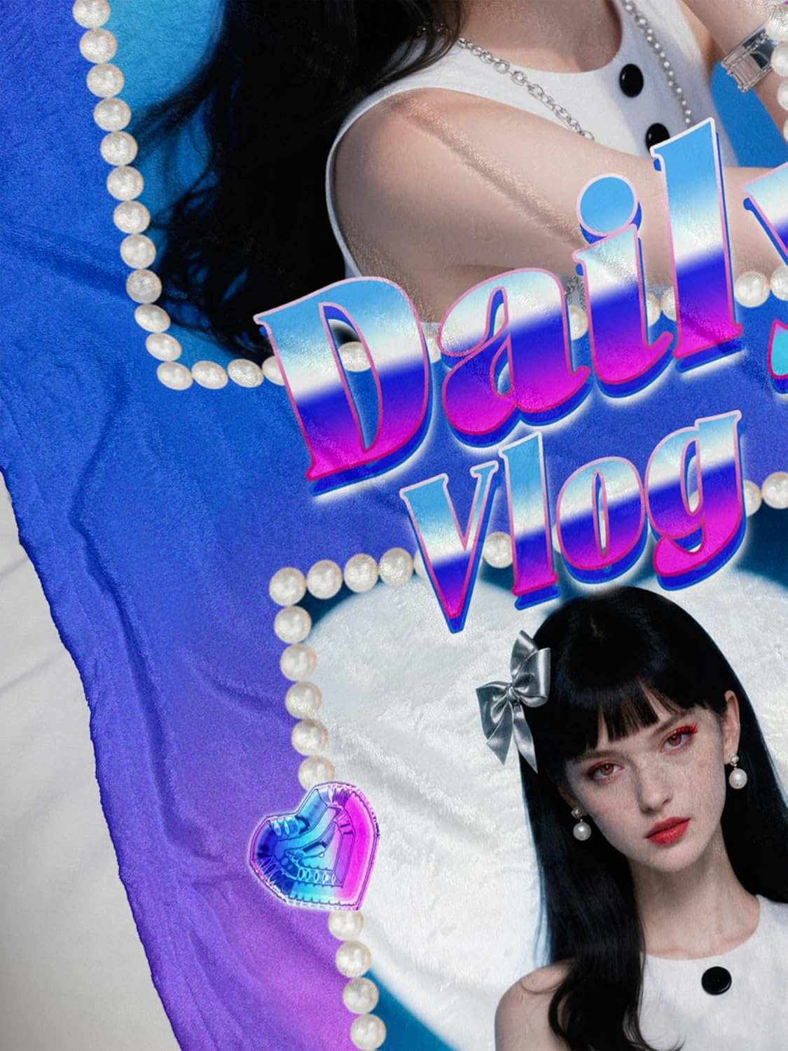 Personalized Photos Blanket Custom Blanket Thows with Picture Text Customizable Flannel Blankets for Birthday Gift Valentines Day Gifts, 40 * 50in